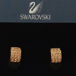 Swarovski Gold Earrings